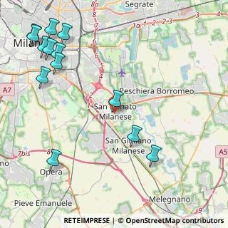 Mappa Piazza Generale Carlo Alberto dalla Chiesa, 20097 San Donato Milanese MI, Italia (5.74846)