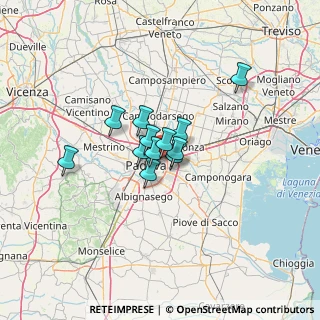 Mappa Via Sonnino Sidney, 35129 Padova PD, Italia (7.54583)