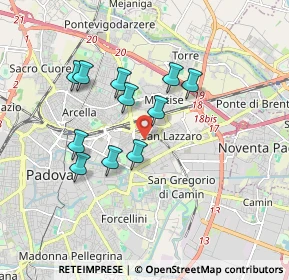 Mappa Via Pietro Maroncelli, 35129 Padova PD, Italia (1.51455)