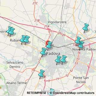 Mappa Via Giacinto Carini, 35138 Padova PD, Italia (5.06231)