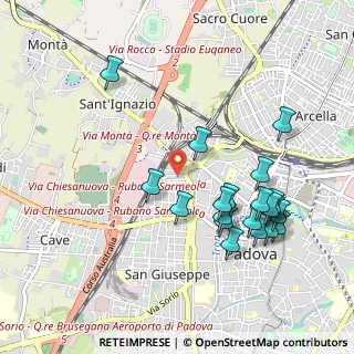 Mappa Via Giacinto Carini, 35138 Padova PD, Italia (1.0375)