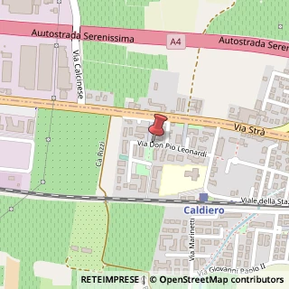 Mappa Via Don Pio Leonardi, 1, 37042 Caldiero VR, Italia, 37042 Caldiero, Verona (Veneto)