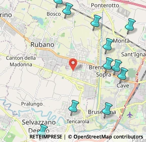 Mappa Via U. Foscolo, 35030 Caselle PD, Italia (2.72727)