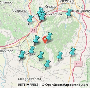 Mappa Via Casette, 36040 Grancona VI, Italia (7.56375)