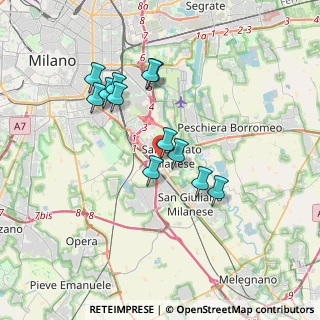 Mappa Via Martiri Cefalonia, 20090 Opera MI, Italia (3.16417)