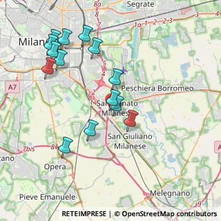 Mappa Via Martiri Cefalonia, 20097 San Donato Milanese MI, Italia (4.13714)