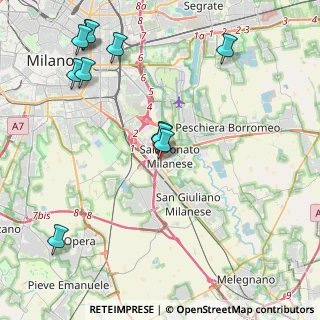 Mappa Via Martiri Cefalonia, 20097 San Donato Milanese MI, Italia (4.86182)