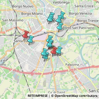Mappa Via Gorizia, 37135 Verona VR, Italia (1.39571)