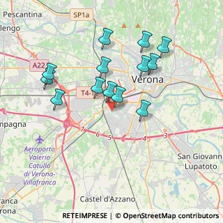 Mappa Via Scrivia, 37136 Verona VR, Italia (3.50923)