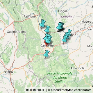 Mappa Via Venanzio Varano, 62032 Camerino MC, Italia (10.956)