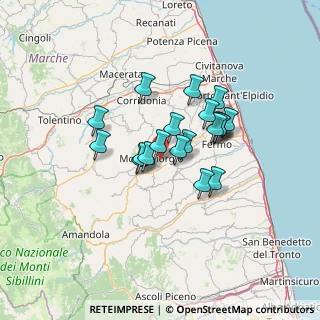 Mappa Santalucia, 63833 Montegiorgio FM, Italia (10.2765)