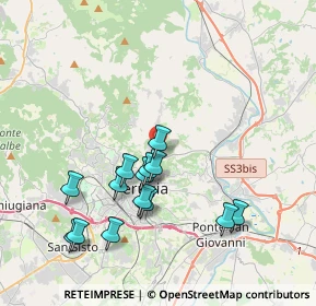 Mappa Via delle Ghiande, 06100 Perugia PG, Italia (3.91929)
