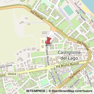 Mappa Via Fratelli Rosselli, 8, 06061 Castiglione del Lago, Perugia (Umbria)