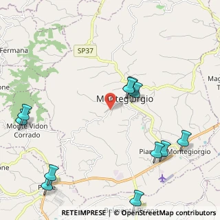 Mappa Via dei Tigli, 63833 Montegiorgio FM, Italia (2.88091)