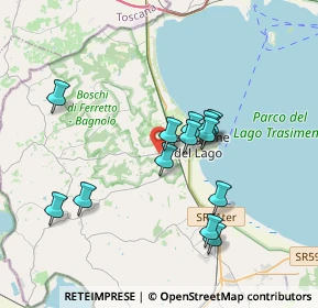 Mappa Via dei Girasoli, 06061 Castiglione del Lago PG, Italia (3.30143)