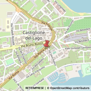 Mappa Via Roma, 21, 06061 Castiglione del Lago, Perugia (Umbria)