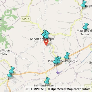 Mappa Via Gioacchino Rossini, 63833 Montegiorgio FM, Italia (2.80818)