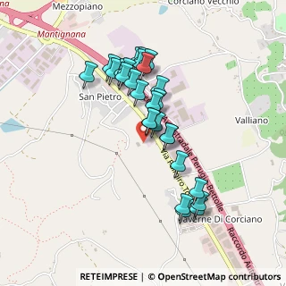Mappa Via dell'Osteria, 06073 Corciano PG, Italia (0.42259)