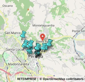 Mappa Strada Perugia - Ponte Rio, 06100 Perugia PG, Italia (1.519)