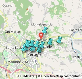 Mappa Strada Perugia - Ponte Rio, 06100 Perugia PG, Italia (1.50429)