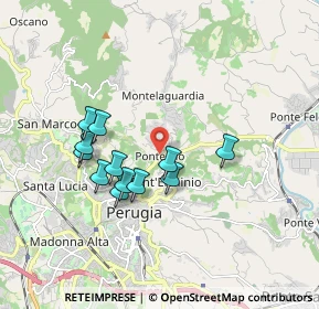 Mappa Strada Perugia - Ponte Rio, 06100 Perugia PG, Italia (1.605)