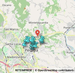 Mappa Strada Perugia - Ponte Rio, 06100 Perugia PG, Italia (1.41727)