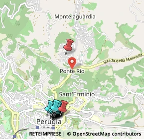 Mappa Strada Perugia - Ponte Rio, 06100 Perugia PG, Italia (1.42)