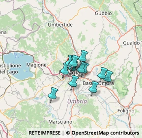 Mappa Strada Perugia - Ponte Rio, 06100 Perugia PG, Italia (7.98769)