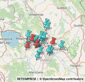 Mappa Strada Perugia - Ponte Rio, 06100 Perugia PG, Italia (9.1125)