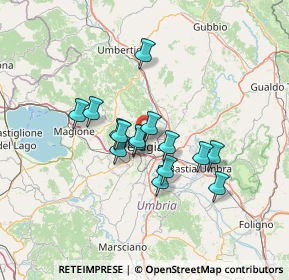 Mappa Strada Perugia - Ponte Rio, 06100 Perugia PG, Italia (10.59333)