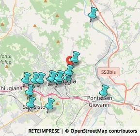 Mappa Strada Perugia - Ponte Rio, 06100 Perugia PG, Italia (4.00867)