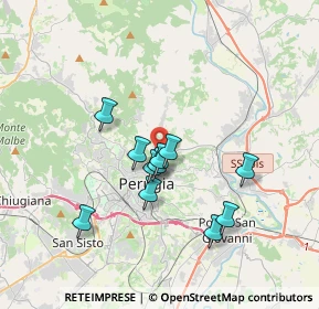 Mappa Strada Perugia - Ponte Rio, 06100 Perugia PG, Italia (3.08364)