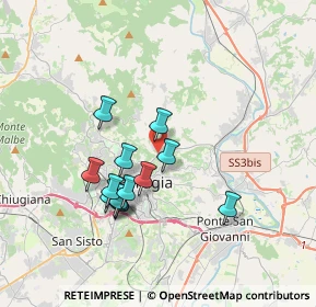 Mappa Strada Perugia - Ponte Rio, 06100 Perugia PG, Italia (3.23692)