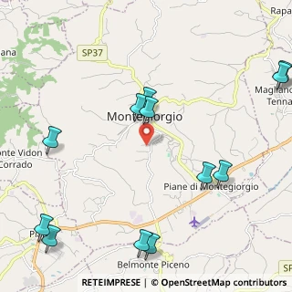 Mappa Contrada Fornace, 63833 Montegiorgio FM, Italia (2.88833)