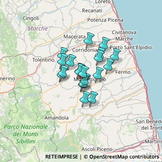 Mappa Contrada Cataluccia, 63836 Monte Vidon Corrado FM, Italia (8.631)