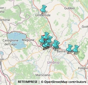 Mappa Strada Cappuccinelli, 06131 Perugia PG, Italia (9.63455)