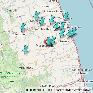 Mappa Contrada S. Giuseppe, 63833 Montegiorgio FM, Italia (14.476)