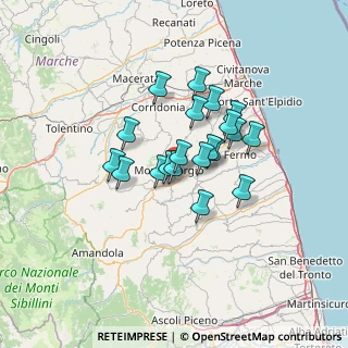 Mappa Contrada S. Giuseppe, 63833 Montegiorgio FM, Italia (9.9185)