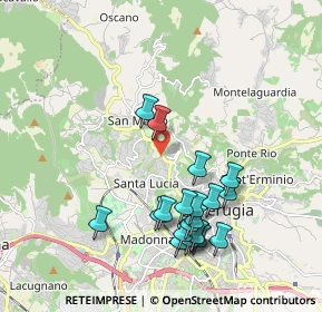 Mappa Via Colle del Vento, 06131 Perugia PG, Italia (2.0585)