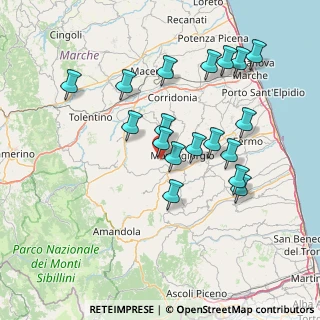 Mappa Via Monte Vettore, 63836 Monte Vidon Corrado FM, Italia (14.93389)