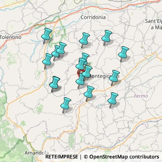 Mappa Contrada Larciano, 63836 Monte Vidon Corrado FM, Italia (6.43588)
