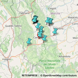 Mappa Località Rio, 62032 Camerino MC, Italia (10.8215)
