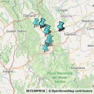 Mappa Località Rio, 62032 Camerino MC, Italia (11.91333)