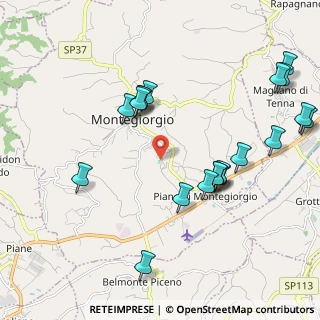 Mappa Contrada Pianarelle, 63833 Montegiorgio FM, Italia (2.386)