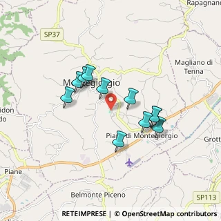 Mappa Contrada Pianarelle, 63833 Montegiorgio FM, Italia (1.51)