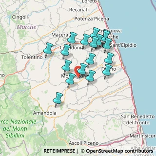 Mappa Contrada Pianarelle, 63833 Montegiorgio FM, Italia (12.62789)