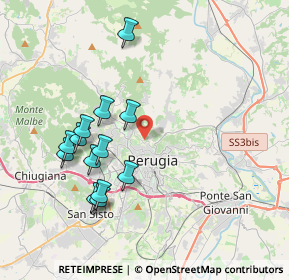 Mappa Strada del Rio, 06123 Perugia PG, Italia (3.94462)