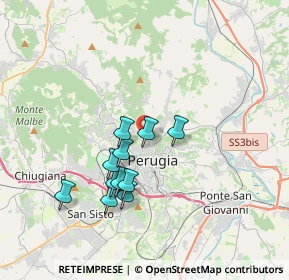 Mappa Strada del Rio, 06123 Perugia PG, Italia (3.18091)