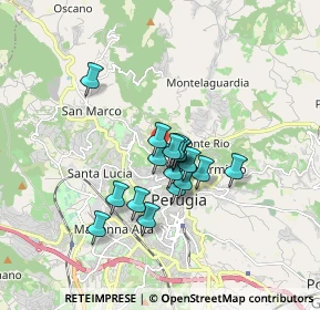 Mappa Strada del Rio, 06123 Perugia PG, Italia (1.25412)