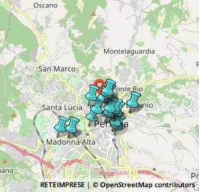 Mappa Strada del Rio, 06123 Perugia PG, Italia (1.2235)